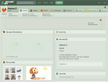Tablet Screenshot of mama-0.deviantart.com