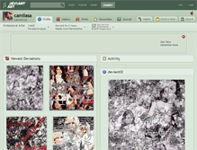 Tablet Screenshot of camilasa.deviantart.com