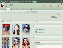 Tablet Screenshot of katherinbathory.deviantart.com