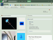 Tablet Screenshot of mercura.deviantart.com