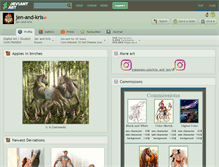 Tablet Screenshot of jen-and-kris.deviantart.com
