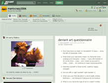 Tablet Screenshot of maniccrazy2006.deviantart.com