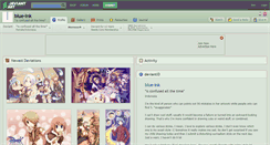 Desktop Screenshot of blue-ink.deviantart.com
