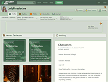 Tablet Screenshot of ladyphrasieclea.deviantart.com