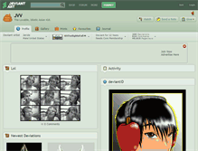 Tablet Screenshot of jvv.deviantart.com