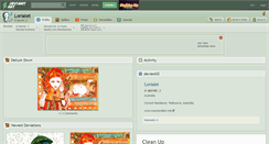 Desktop Screenshot of lorialet.deviantart.com