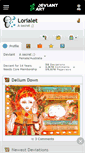 Mobile Screenshot of lorialet.deviantart.com