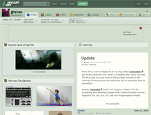 Tablet Screenshot of ghevan.deviantart.com