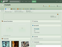 Tablet Screenshot of irrumatio.deviantart.com