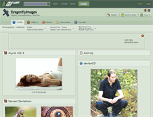 Tablet Screenshot of dragonflyimages.deviantart.com