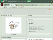 Tablet Screenshot of macilento.deviantart.com