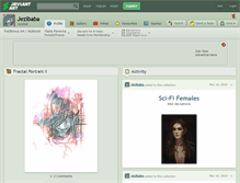 Tablet Screenshot of jezibaba.deviantart.com