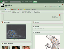 Tablet Screenshot of cagedslave.deviantart.com