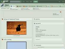 Tablet Screenshot of nitsch.deviantart.com