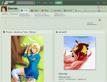 Tablet Screenshot of ethevian.deviantart.com