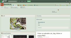 Desktop Screenshot of bounceserval.deviantart.com