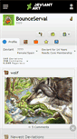 Mobile Screenshot of bounceserval.deviantart.com