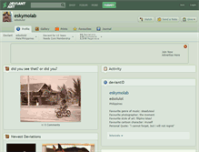 Tablet Screenshot of eskymolab.deviantart.com