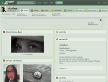 Tablet Screenshot of nicolbee.deviantart.com