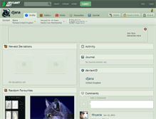 Tablet Screenshot of djana.deviantart.com