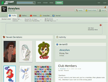 Tablet Screenshot of disneyfans.deviantart.com