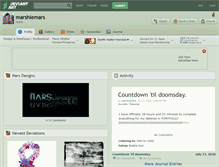 Tablet Screenshot of marshiemars.deviantart.com