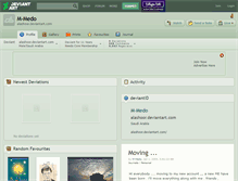 Tablet Screenshot of m-medo.deviantart.com