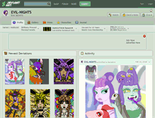 Tablet Screenshot of evil-nights.deviantart.com