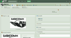 Desktop Screenshot of digicomx.deviantart.com