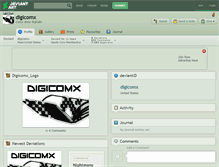 Tablet Screenshot of digicomx.deviantart.com