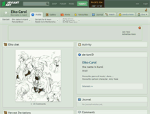 Tablet Screenshot of eiko-carol.deviantart.com