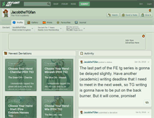 Tablet Screenshot of jacobthetgfan.deviantart.com