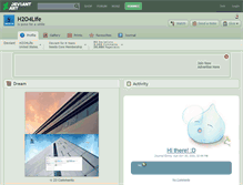 Tablet Screenshot of h2o4life.deviantart.com