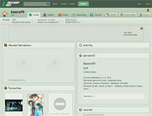 Tablet Screenshot of keero99.deviantart.com