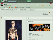 Tablet Screenshot of kamlii.deviantart.com
