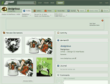 Tablet Screenshot of designious.deviantart.com