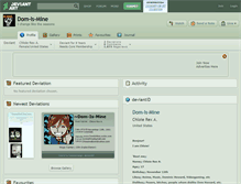 Tablet Screenshot of dom-is-mine.deviantart.com