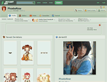 Tablet Screenshot of phoeberose.deviantart.com