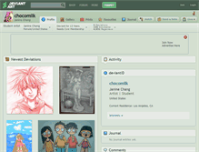 Tablet Screenshot of chocomilk.deviantart.com