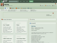 Tablet Screenshot of lightdog.deviantart.com