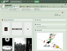 Tablet Screenshot of hobbes82.deviantart.com