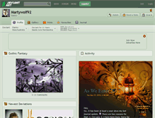 Tablet Screenshot of martywolf92.deviantart.com