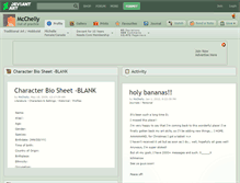 Tablet Screenshot of mcchelly.deviantart.com