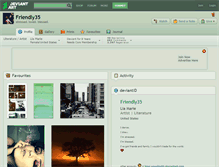 Tablet Screenshot of friendly35.deviantart.com