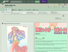 Tablet Screenshot of minty-kitty-art.deviantart.com