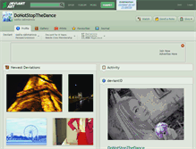 Tablet Screenshot of donotstopthedance.deviantart.com
