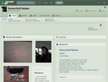 Tablet Screenshot of demonwolf-raiden.deviantart.com