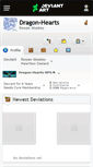 Mobile Screenshot of dragon-hearts.deviantart.com