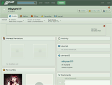 Tablet Screenshot of mhynard19.deviantart.com