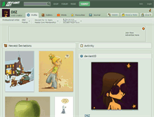 Tablet Screenshot of dliz.deviantart.com